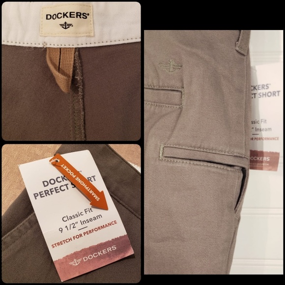 Dockers Khaki Green Shorts Size 44 - Picture 3 of 4